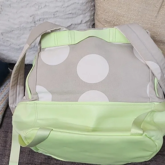 Lululemon Spring Fling Pack Polka Dot Backpack in Neon Green and Beige - Picture 13 of 16